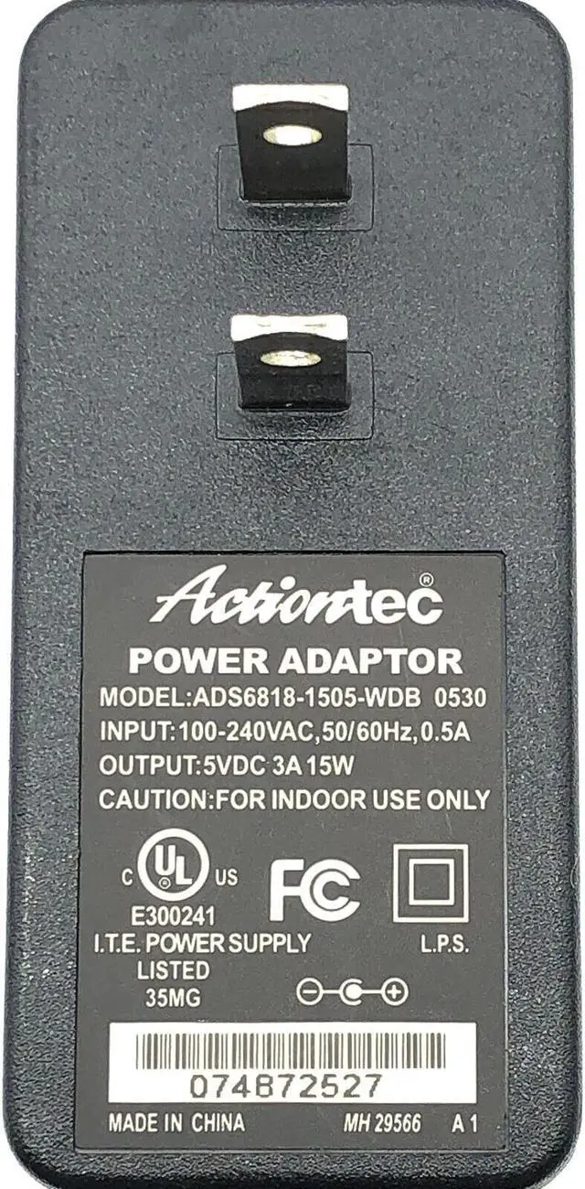 Alt view image 4 of 4 - Actiontec Power Adapter 5V for Verizon FiOS Router MI424WR Wifi Wireless Router