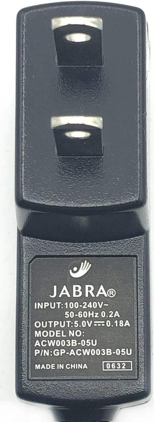 Alt view image 4 of 4 - Genuine Jabra ACW003B-05U micro-USB AC Adapter 5V 0.18A