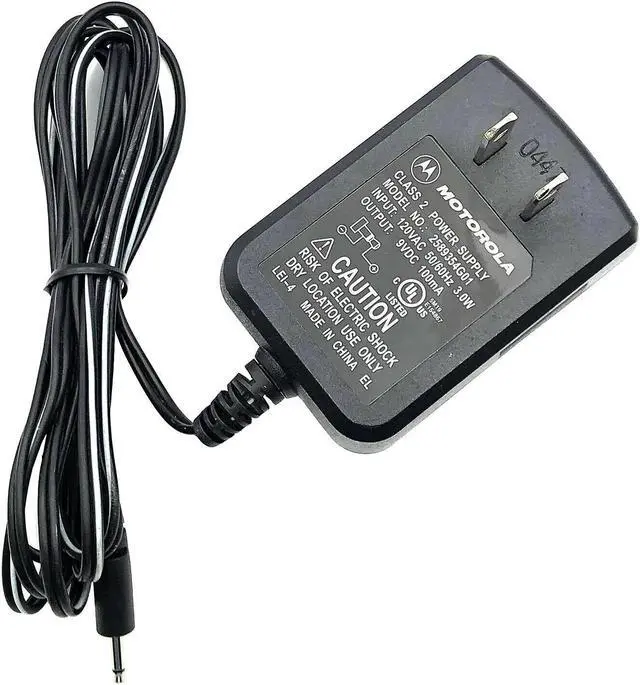 Main image of Genuine Motorola 2589354G01 Class 2 Power Supply AC/DC Wall Adapter 9V 100mA OEM