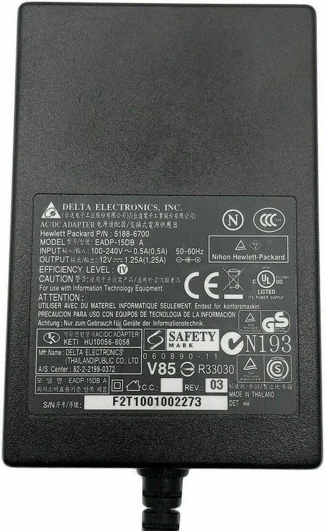 Alt view image 4 of 4 - Genuine Delta AC Adapter For Canon BJC-50 BJC-30 Printer Charger K30120 w/PC OEM