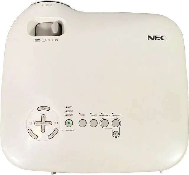 Alt view image 3 of 5 - NEC VT470 3LCD Projector Portable 2000 ANSI Lumens HD 1080i HDMI-adapter Bundle
