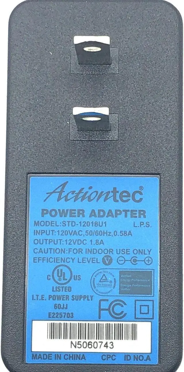 Alt view image 4 of 4 - NEW Actiontec AC Adapter 12V 1.8A for Verizon MI424WR Router OEM Power Supply