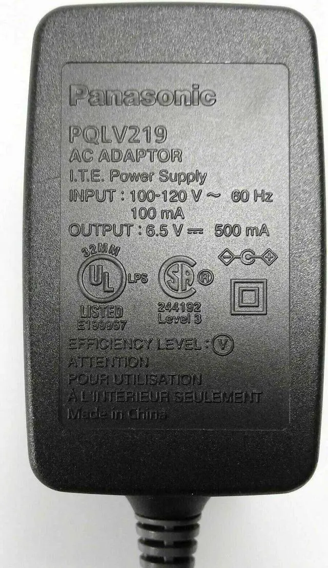 Alt view image 4 of 4 - Genuine Panasonic AC/DC Power Supply Adapter for KXTD-7684 Charging Dock OEM