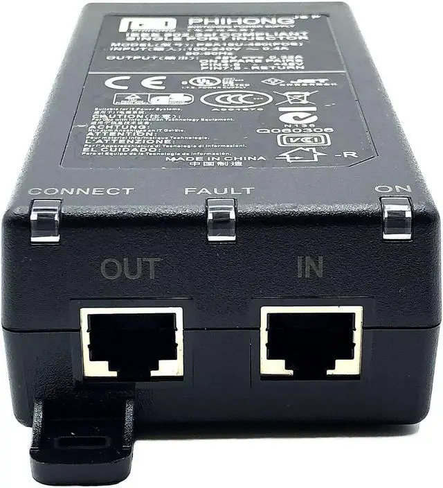 Alt view image 3 of 6 - NEW Original Phihong Power Over Ethernet Switching Power Injector 48V 0.32A W/PC