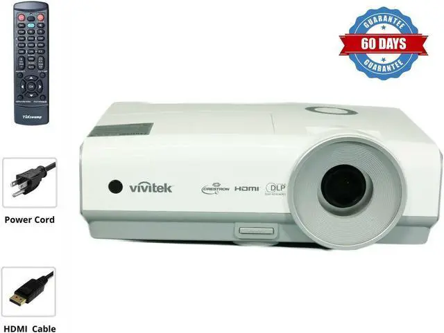 Main image of Vivitek D853W DLP Projector 3200 ANSI Lumens HD HDMI PC 3D Ready 1080i 1280 x 800 w/bundle Remote