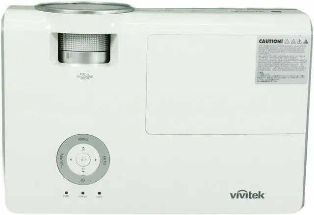 Alt view image 4 of 5 - Vivitek D853W DLP Projector 3200 ANSI Lumens HD HDMI PC 3D Ready 1080i 1280 x 800 w/bundle Remote