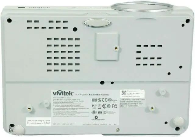 Alt view image 5 of 5 - Vivitek D853W DLP Projector 3200 ANSI Lumens HD HDMI PC 3D Ready 1080i 1280 x 800 w/bundle Remote