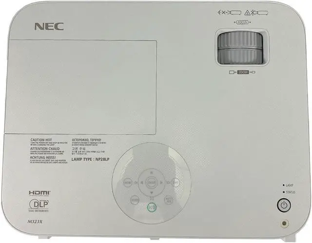 Alt view image 3 of 4 - NEC M323X DLP Projector 3200 ANSI HD HDMI 1080p HDMI MHL LAN 3D For Home Fake Window Office Power Point Presentations Multipurpose Use with Accessories Bundle (Power Cable, HDMI Cable, Remote)