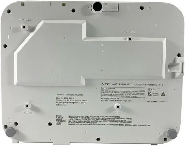 Alt view image 4 of 4 - NEC M323X DLP Projector 3200 ANSI HD HDMI 1080p HDMI MHL LAN 3D For Home Fake Window Office Power Point Presentations Multipurpose Use with Accessories Bundle (Power Cable, HDMI Cable, Remote)