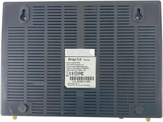 Alt view image 5 of 5 - DrayTek Vigor 2910 VG Dual-WAN Broadband 4-Port Security Router w/ Adapter