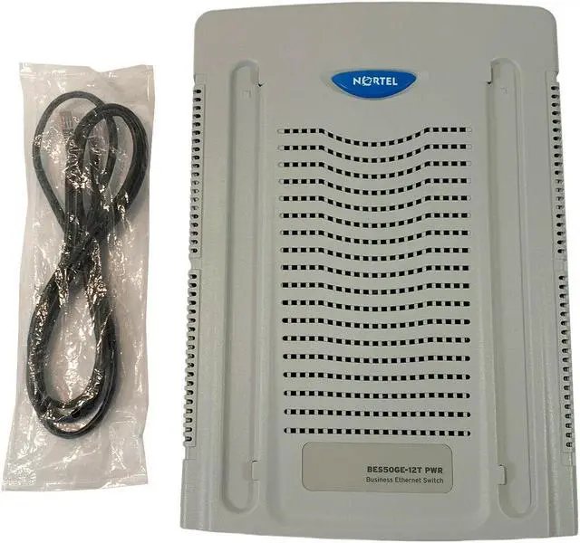 Alt view image 2 of 5 - NEW Nortel BES50GE-12T PWR Business Ethernet Switch w/ LAN Cable