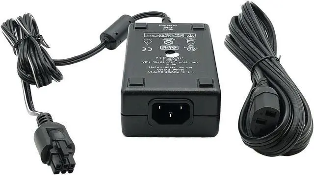 Alt view image 4 of 5 - New Genuine Ault PW160 AC-DC Adapter Power Supply 15V 3A 6-Pin with Cord OEM