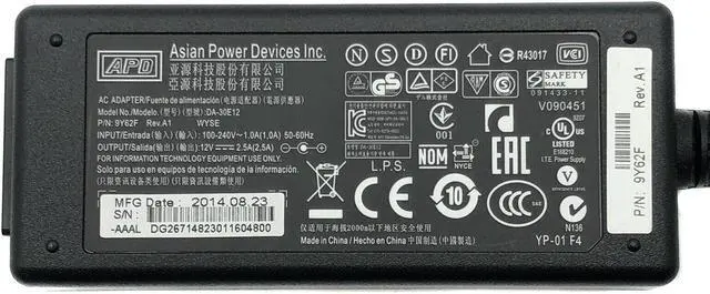 Alt view image 5 of 5 - Genuine APD AC Adapter For Dell Wyse CX0 TX0 Thin Client Power Supply W/Cord OEM