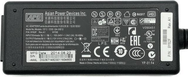 Alt view image 6 of 6 - Original APD AC Adapter For HP ScanJet G2410 G2710 G3010 Scanner Charger W/Cord