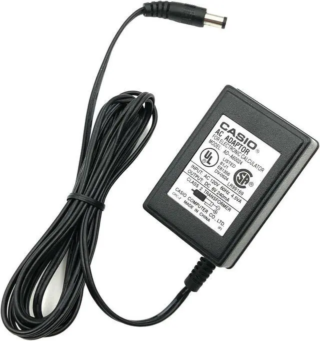 Alt view image 6 of 6 - New Original Casio AD-A60024 Class 2 Transformer AC/DC Adapter 6V 240mA OEM
