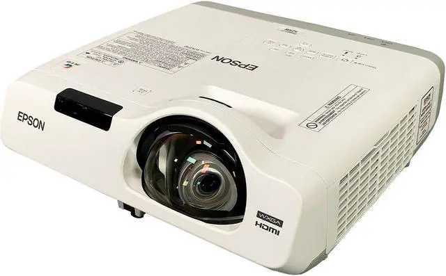 Alt view image 2 of 6 - Short-Throw 3LCD Projector Epson PowerLite 525W  HD 1080p 2800 ANSI H672A Bundle