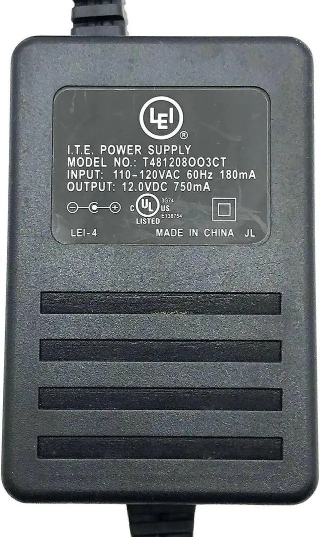 Alt view image 6 of 6 - Genuine I.T.E T481208OO3CT Power Supply Adapter 12V 0.75A 9W
