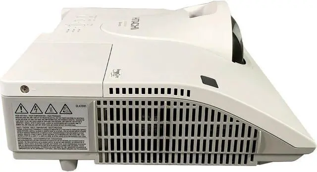 Alt view image 3 of 7 - Hitachi CP-BX301WN 3LCD Projector 3200 ANSI HD 1080p Short-Throw HDMI w/Bundle