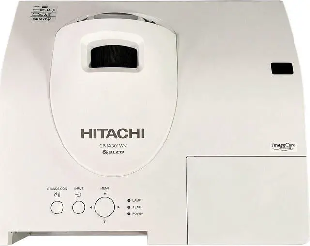 Alt view image 5 of 7 - Hitachi CP-BX301WN 3LCD Projector 3200 ANSI HD 1080p Short-Throw HDMI w/Bundle