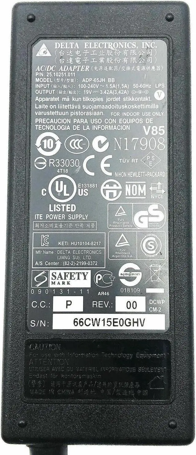 Alt view image 2 of 7 - Genuine AC Adapter For HP Pavilion DV2500 DV6000 DV8000 Laptop Power Supply w/PC
