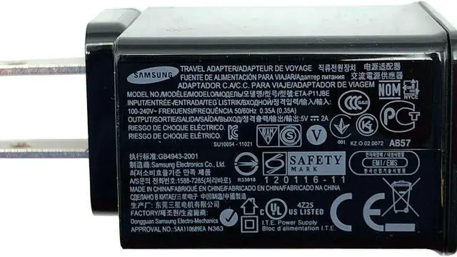 Alt view image 6 of 6 - NEW Genuine Samsung Travel Adapter Output 5V 2A Power Supply Model ETA P11 JBE