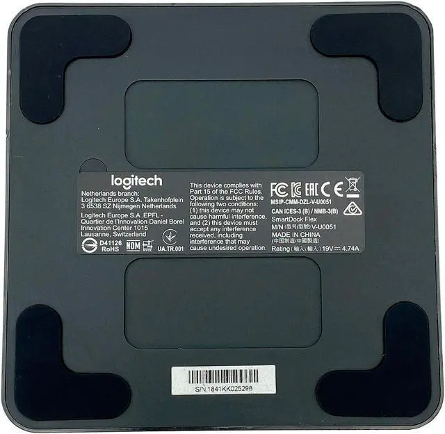Alt view image 6 of 7 - Logitech Smartdock Flex MSIP-CMM-DZL-V-U0051 Docking Station w/ Adapter