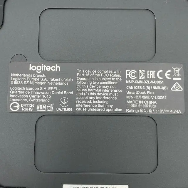 Alt view image 7 of 7 - Logitech Smartdock Flex MSIP-CMM-DZL-V-U0051 Docking Station w/ Adapter