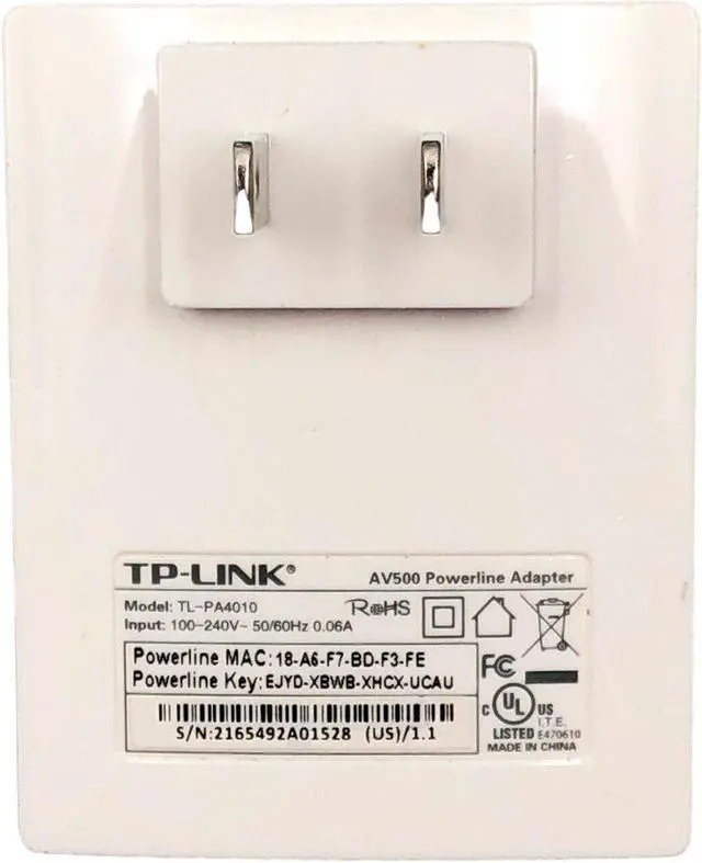 Alt view image 4 of 4 - Genuine TP-Link PowerLine Adapter Compatible with All TP-Link Ethernet Adapters