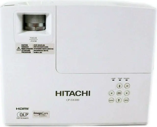 Alt view image 5 of 6 - Hitachi CP-DX300 DLP Projector Portable 1080p 3D Ready HDMI Bundle