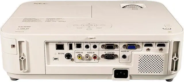 Alt view image 2 of 7 - NEC M363X DLP Projector NP-M363X 3600 ANSI Full HD 3D HDMI (MHL) LAN w/Bundle