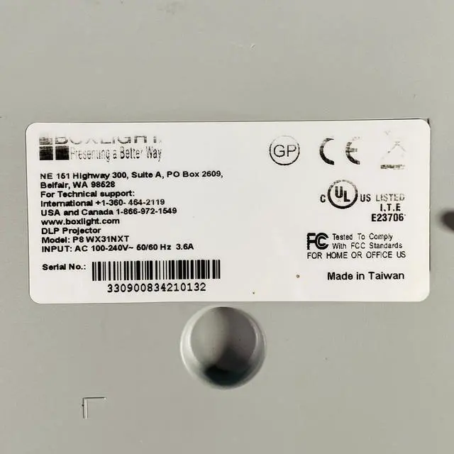 Alt view image 6 of 6 - Boxlight P8 WX31NXT DLP Projector Ultra Short Throw WXGA 3100 ANSI 3D w/Bundle