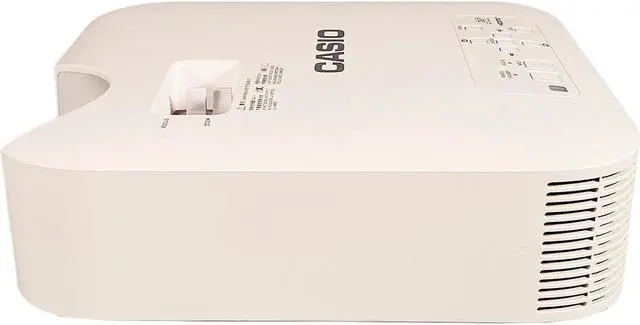 Alt view image 4 of 7 - Casio XJ-F11X DLP Projector 3300 Lumens Bright Lamp Free HDMI HD 1080p w/Bundle
