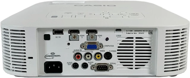 Alt view image 2 of 6 - Casio XJ-F100W DLP Projector 3500 Lumens HD 1080p Laser/LED Hybrid HDMI w/Bundle