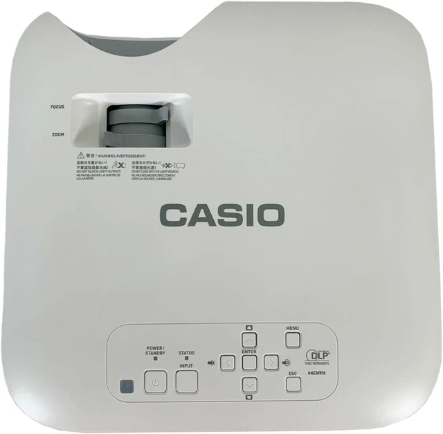 Alt view image 5 of 6 - Casio XJ-F100W DLP Projector 3500 Lumens HD 1080p Laser/LED Hybrid HDMI w/Bundle