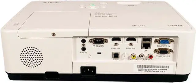 Alt view image 2 of 7 - NEC MC372X 3LCD BRIGHT PROJECTOR 3700 ANSI HD 1080p w / Bundle Set