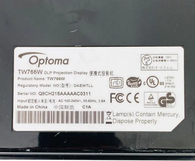 Alt view image 5 of 5 - Optoma TW766W DLP Projector 4000 ANSI Wireless Widescreen HD 1080p HDMI w/Bundle