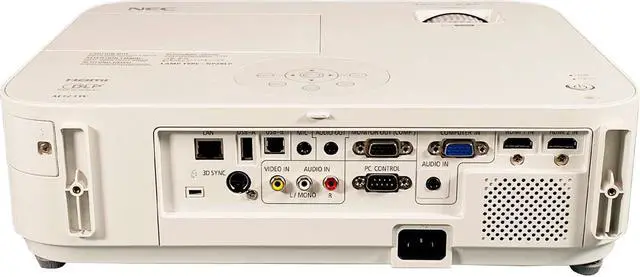 Alt view image 3 of 7 - NEC NP-M323W DLP Projector 3200 ANSI for Games Movie Presentation Multipurpose Use Full HD 3D 1080p HDMI