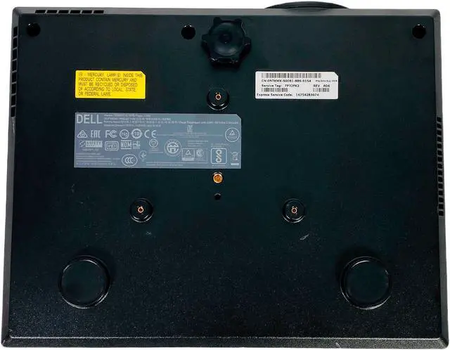 Alt view image 6 of 7 - Dell 1550 DLP Projector 3800 ANSI HD 1080p PC 3D Ready LAN Crestron w/Bundle