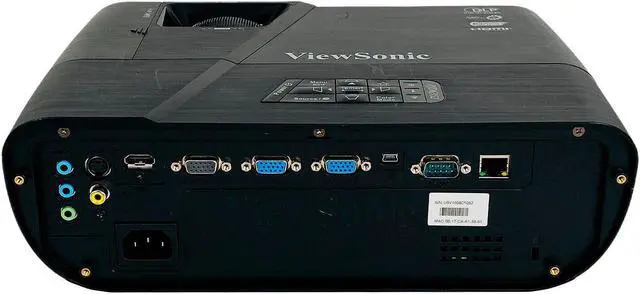 Alt view image 2 of 7 - ViewSonic PJD6352 DLP Projector Full HD 3D 3500 Lumens HD 1080p HDMI LAN Bundle