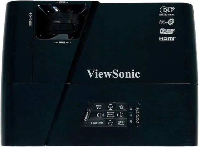 Alt view image 5 of 7 - ViewSonic PJD6352 DLP Projector Full HD 3D 3500 Lumens HD 1080p HDMI LAN Bundle