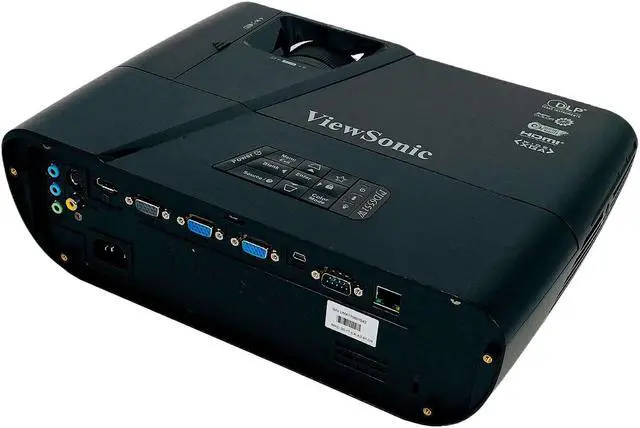 Alt view image 3 of 6 - ViewSonic PJD6551W DLP Projector HDMI (Portable) 3300 ANSI Lumens HD 1280 x 800 1080p (FHD) w/Accessories