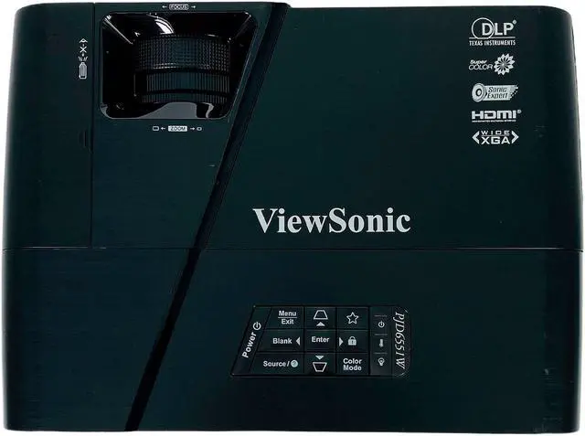 Alt view image 5 of 6 - ViewSonic PJD6551W DLP Projector HDMI (Portable) 3300 ANSI Lumens HD 1280 x 800 1080p (FHD) w/Accessories