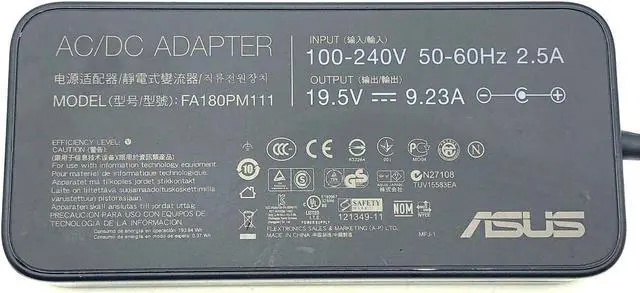 Alt view image 6 of 6 - Genuine 180W ASUS AC DC Adapter for AiO ZEN Pro PCs Z220IC Z240IC w/Cord OEM