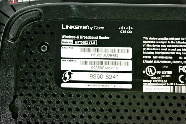 Alt view image 6 of 6 - Linksys WRT54G2 V1.5 54 Mbps 4-Port 10/100 Wireless G Broadband Router