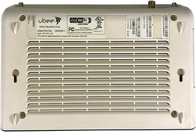 Alt view image 5 of 5 - Ubee DDW3611 Dual-Stream N Wireless Cable Modem Router DOCSIS 3.0