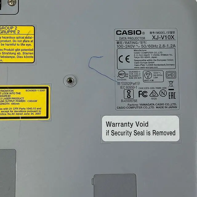 Alt view image 7 of 7 - Casio XJ-V10X 3300 lumens DLP Laser/LED Hybrid Projector for Multipurpose Usage 1080p HDMI