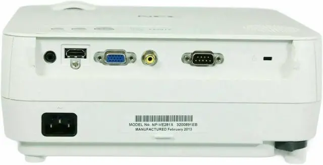 Alt view image 2 of 7 - NEC VE281X 2800 ANSI Lumens DLP Projector HD HDMI 1080 for Conference Meeting Room w/bundle