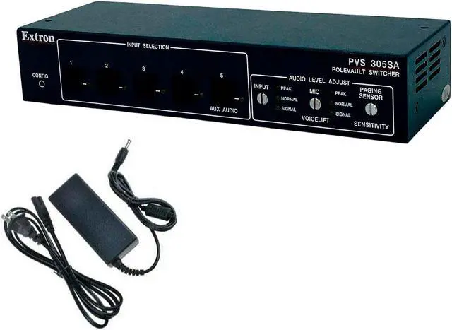 Main image of Extron PVS 305SA Polevault Switcher 33-1328-07 w/ Power Supply