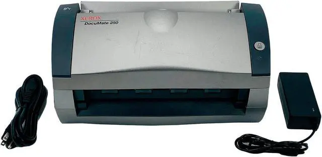 Main image of XEROX DocuMate 250 Color Scanner Document Feeder USB 2.0 NO TRAY w/Bundle