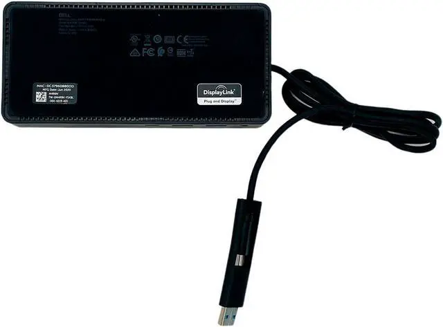 Alt view image 7 of 7 - Dell D6000 USB-C Ultra 4k HDMI Universal Docking Station w/ Adapter